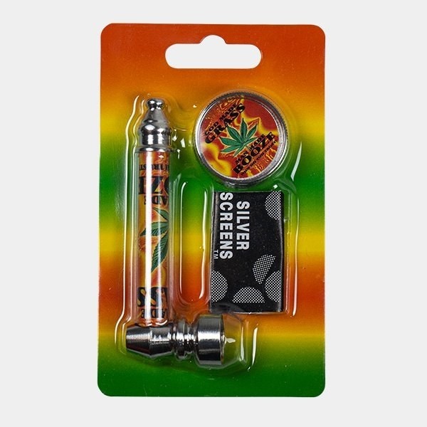 Set de pipa + grinder + rejillas planas