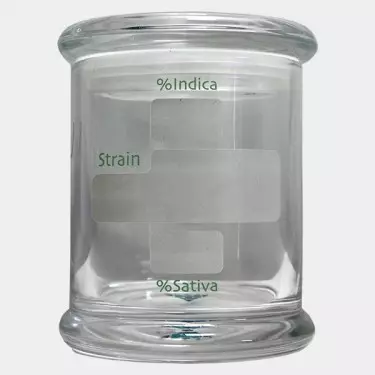 Glass containers for cannabis buds - GB