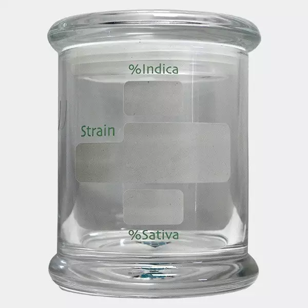 Glass containers for cannabis buds - GB