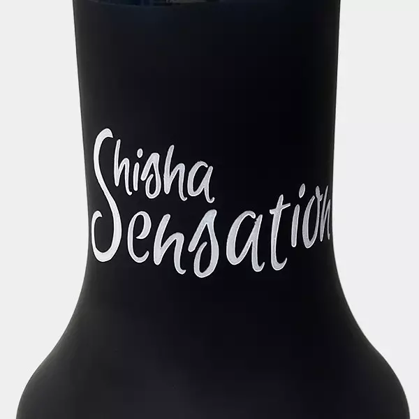 Shisha Lotus de 90 cm con LED negro detalle