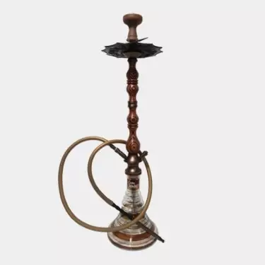 Shisha Lotus de 90 cm con LED marrón