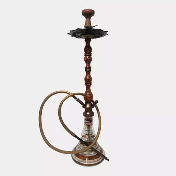 Shisha Lotus de 90 cm con LED marrón