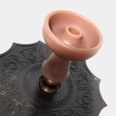 Shisha Lotus de 90 cm con LED marrón cazoleta