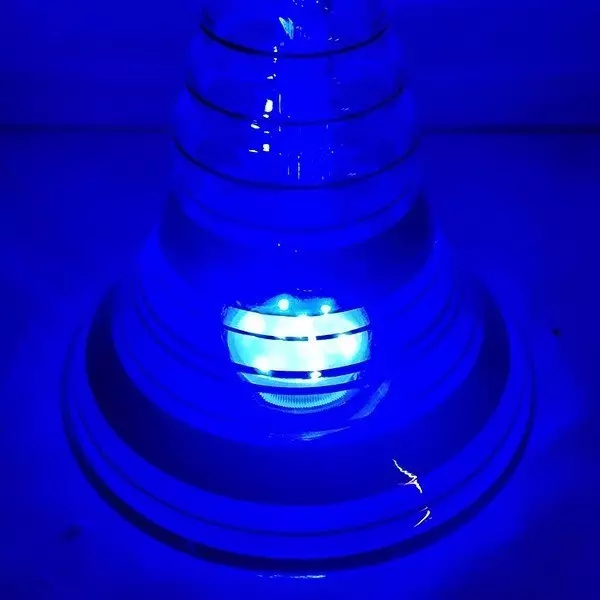 Shisha Lotus de 90 cm con LED marrón led azul