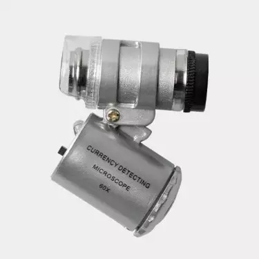 Microscopio mini 60X con LEDS blancos