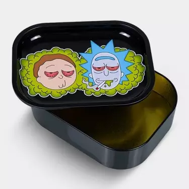 'RM Green Smoke' Metal Box with Rolling Tray