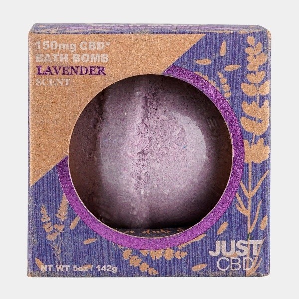 Bombas de baño CBD lavanda frontal