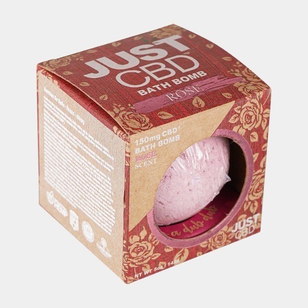 Bombas de baño CBD rosa