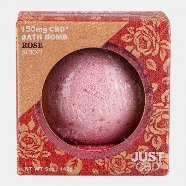 Bombas de baño CBD rosa frontal