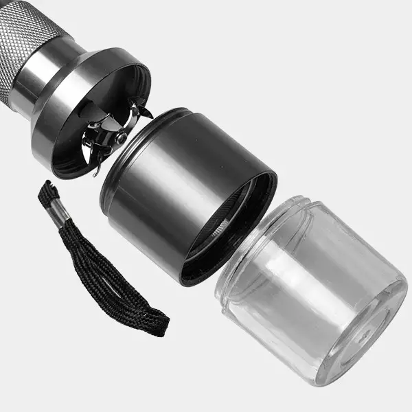 Grinder Eléctrico Grinder eléctrico negro con polinizador partes