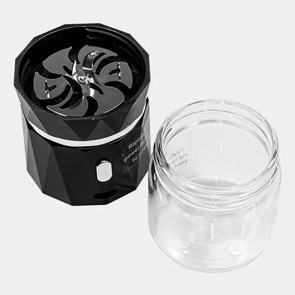 Grinder Electrónico Recargable abierto partes