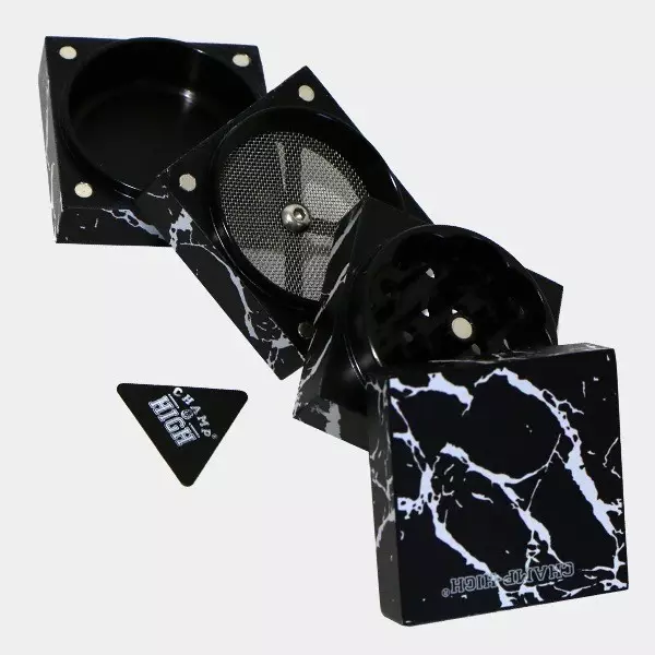 Grinder Mármore 4 peças 50mm Champ High Moedor de mármore 4 peças 50mm Champ High - GB The Green Brand