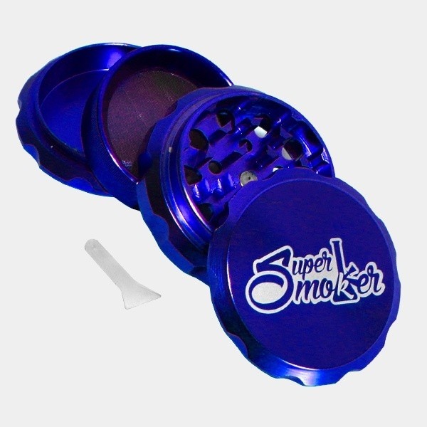 Grinder Metálico Izamal 4 Partes 60mm azul abierto