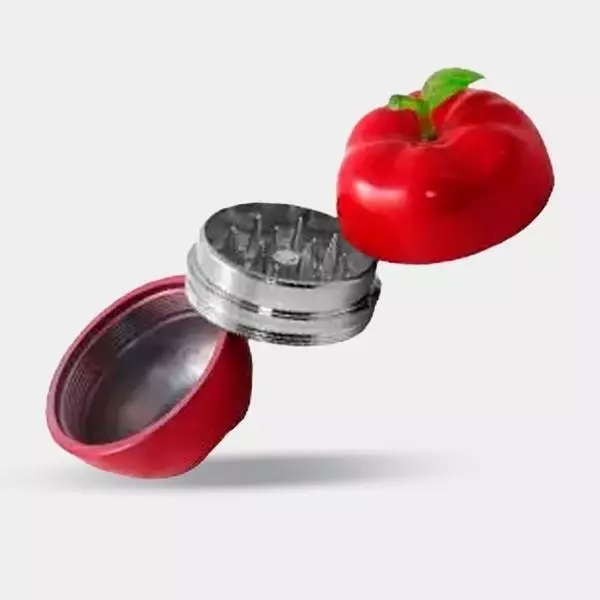 View Grinder Maçã vermelho aberto