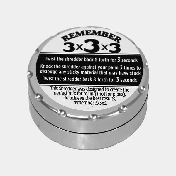 RAW Grinder Super Shredder 2 partes parte trasera