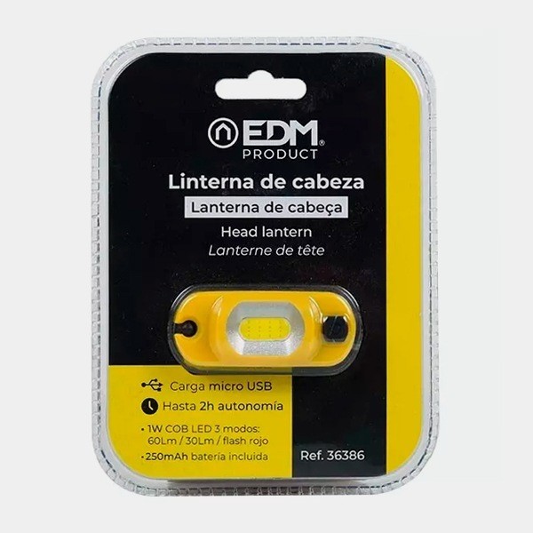 View Linterna de Cabeza Recargable
