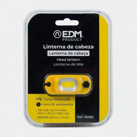 Linterna de Cabeza Recargable