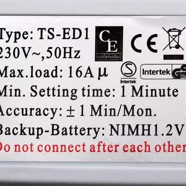 Digital Timer characteristics