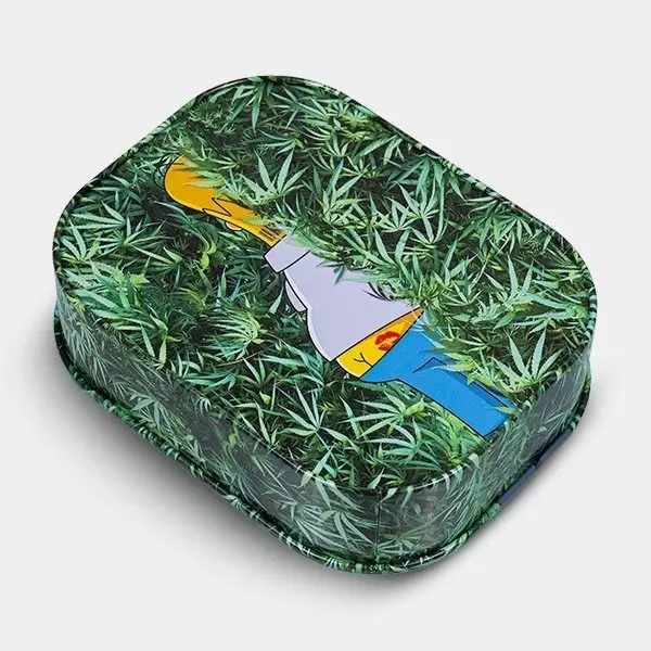 'Bush Meme' Metal Box With Rolling Tray 'The Jungle 420' Metal Box With Rolling Tray - Growbarato