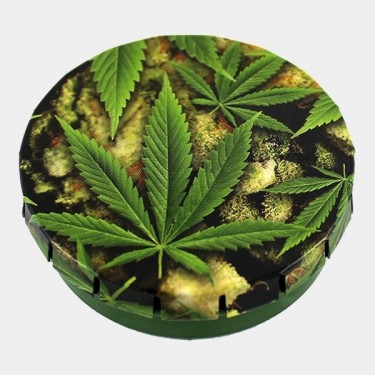 Caja metálica Click buds and leaves