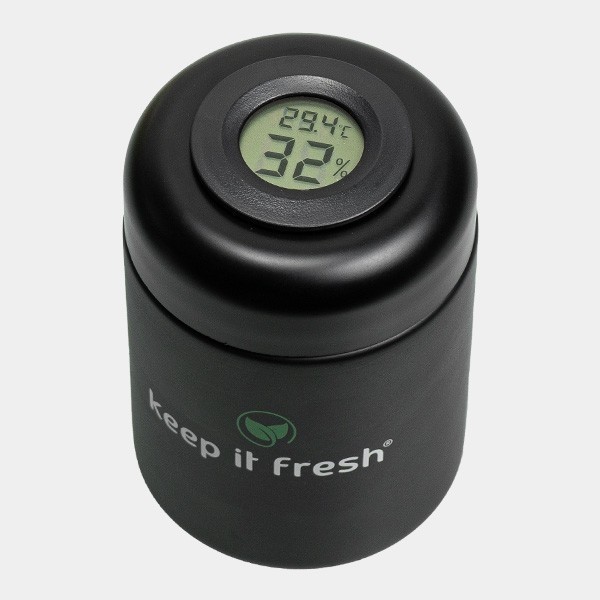 Bote de Curado con Termohigrómetro KIF parte superior