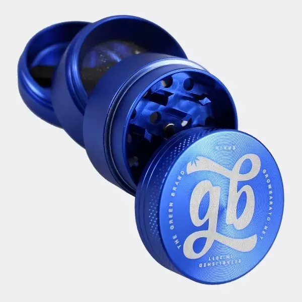 4-part Aluminum GB Grinder (40 mm) blue open