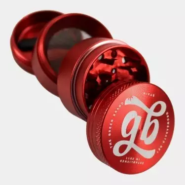 4-part Aluminum GB Grinder (40 mm) red open