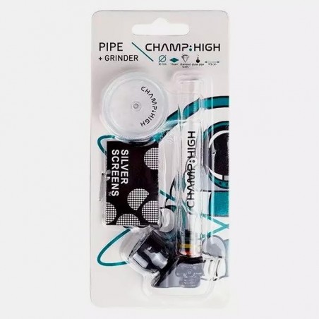 Pipa Cristal + Grinder Champ High