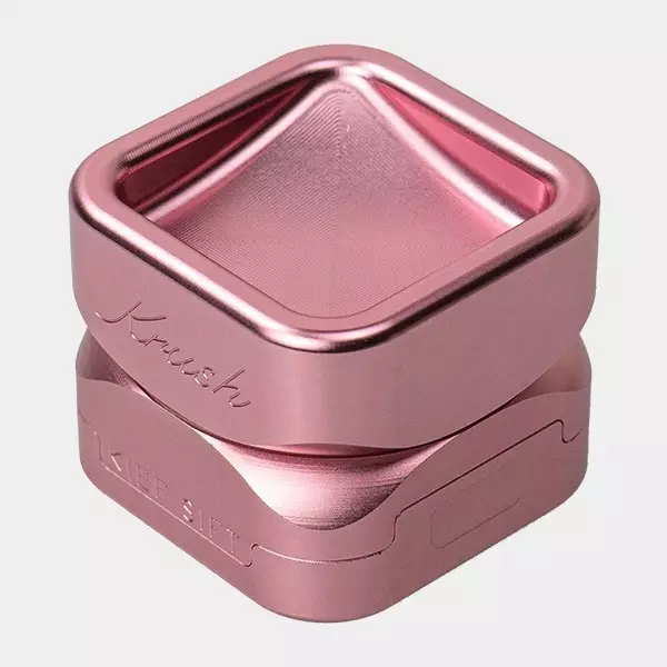 Grinder de Aluminio Krush Kube 3.0 rosa cerrado