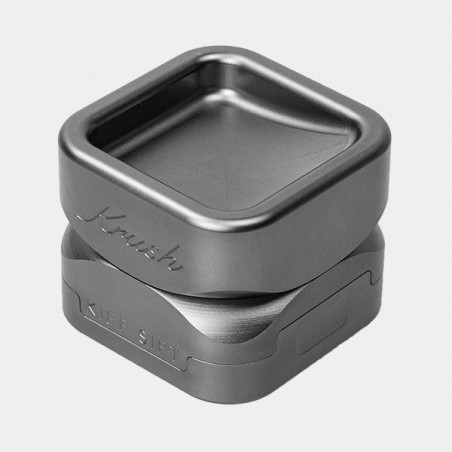 Grinder de Aluminio Krush Kube 3.0 gris cerrado