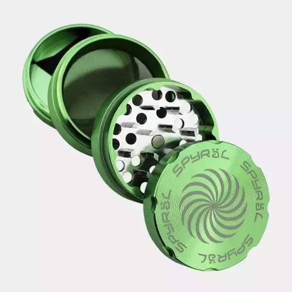 Grinder Spyral 40mm 4 partes verde