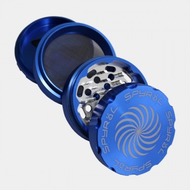 Grinder Spyral 40mm 4 partes azul