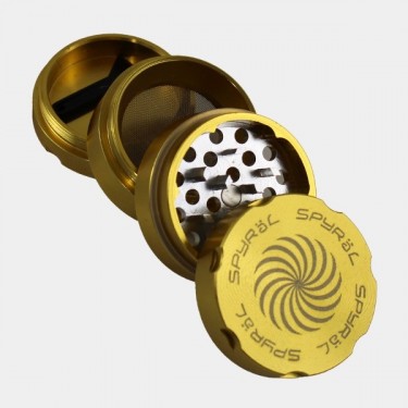 Grinder Spyral 40mm 4 partes amarillo