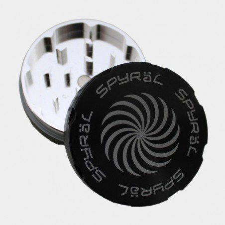 Grinder Spyral 62mm 2 partes negro