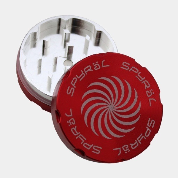 Grinder Spyral 55mm 2 partes rojo