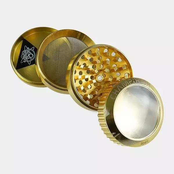 Grinder Metálico Champ High Magnifier Zoom 4 partes 50 mm abierto