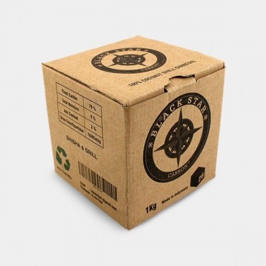 Carbón para cachimba caja de cartón