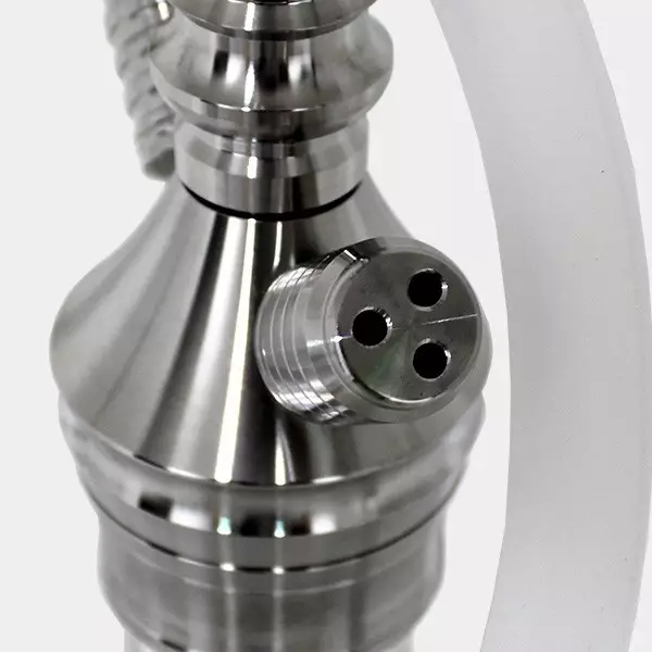 Shisha 60 cm The Silver Enchanter de DUD manguera con boquilla