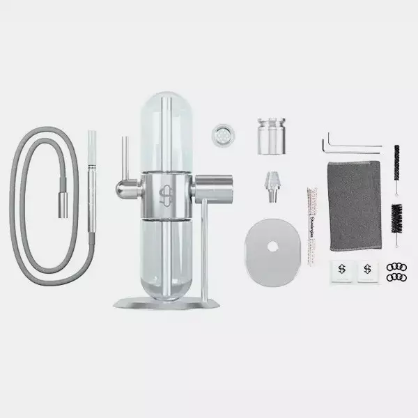 Gravity Bong Silver Stundenglass - GB The Green Brand