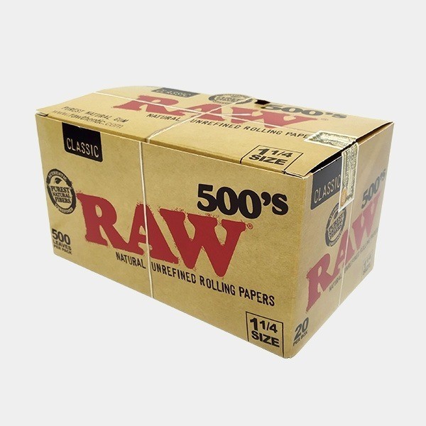 Papel RAW 500 1.1/4 Classic caja de 20 unidades