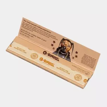 Papel G-Rollz Unbleached King Size abierto