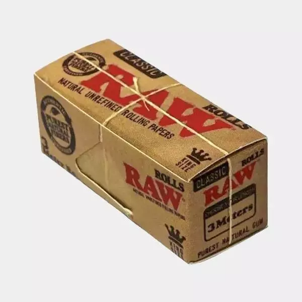 RAW Rolling Paper Roll - Boxes of 12 - GB