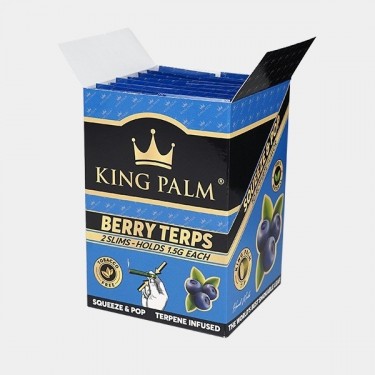 King Palm Slim Rolls berry terps display
