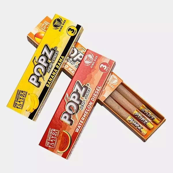 View POPZ King Size Hemp Cones - GB The Green Brand