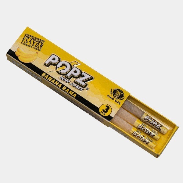 Conos de Cáñamo King Size POPZ banana rama