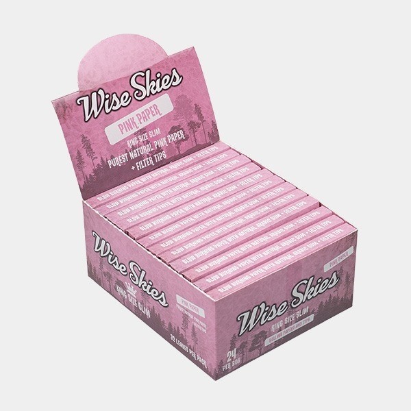Papel King Size Pink Connoisseur Wise Skies display