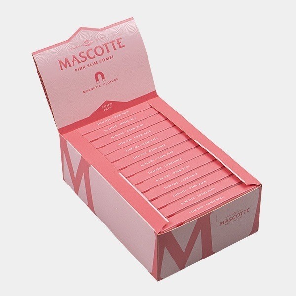 Papel Rosa Combi Slim + Tips Mascotte display