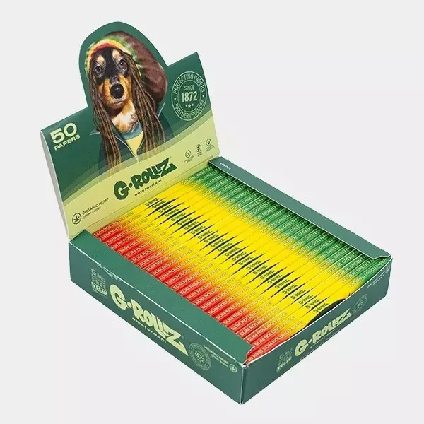 Papel G-Rollz Hemp King Size display