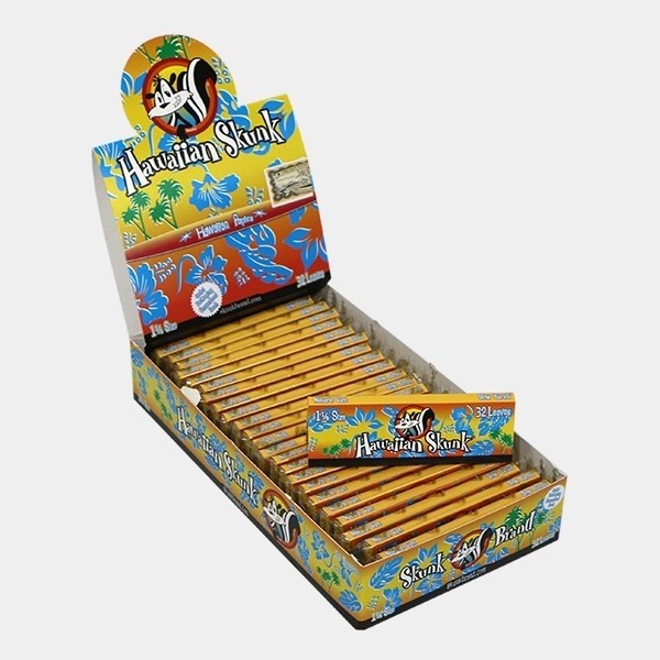 Papel de sabores Skunk Brand hawaiian skunk display