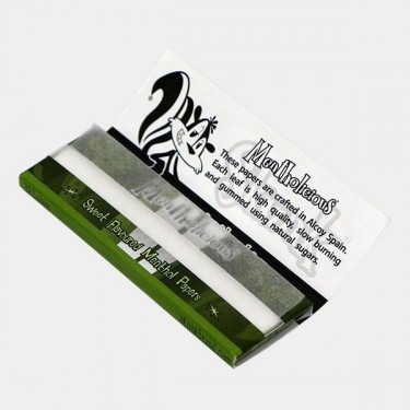 Papel de sabores Skunk Brand mentholicious abierto